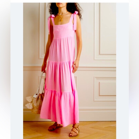 Honorine Marguerite Dress in Pink Sugar